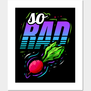 So Rad - Vegetarian Radish - Go Vegan Posters and Art